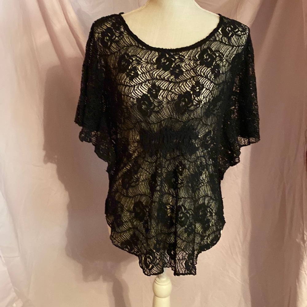 Black lace top